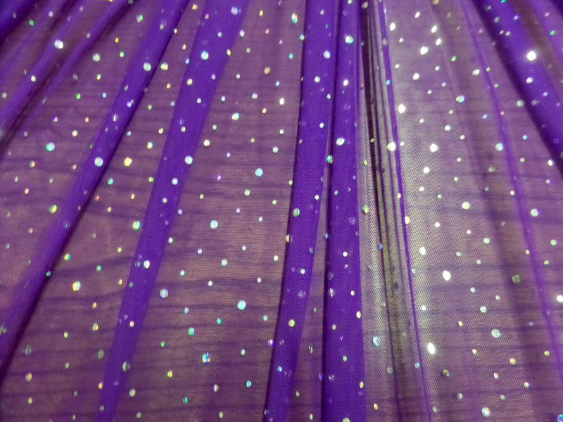 5.Purple-Silver Mesh With Holo Sequins
